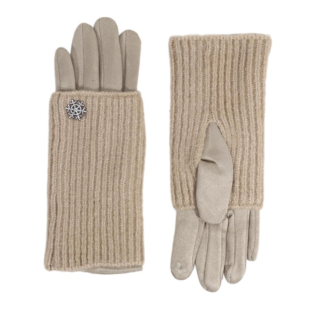3 способа носить съемные вязаные перчатки Женские Зимние Сохраняющие тепло Сенсорные Модные Элегантные Мягкие Утепленные Защищающие от холода Перчатки
