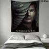 supernatural Wall Tapestry Aesthetic Wall Hanging Printed Fabric Blanket Decorative Tapestries for Bedroom Living Room Home Decor