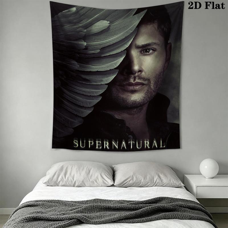 supernatural Wall Tapestry Aesthetic Wall Hanging Printed Fabric Blanket Decorative Tapestries for Bedroom Living Room Home Decor