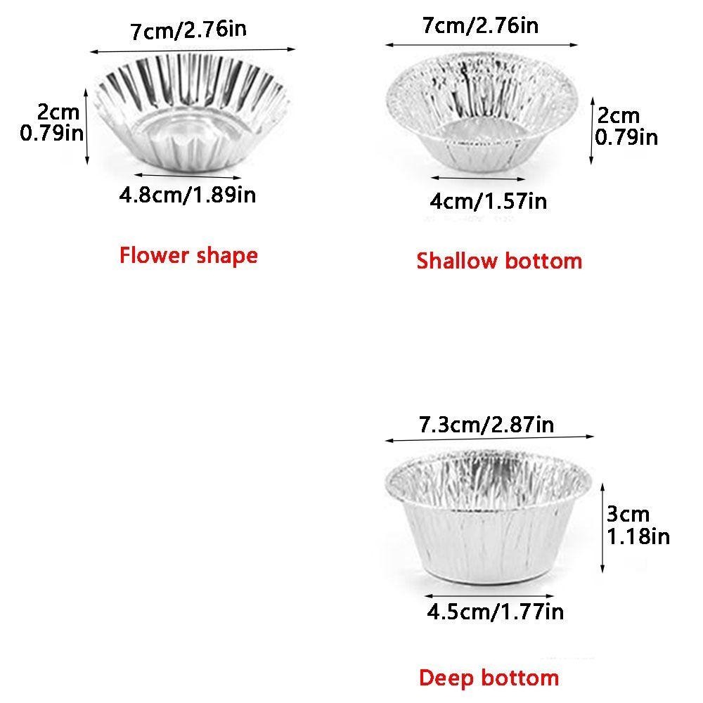 100 шт. Круглая форма для тарта, одноразовая форма для пирога, форма для торта, скорлупа, форма для яичного тарта, чашка для выпечки