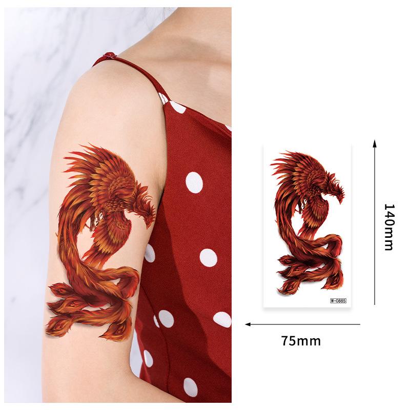 Мультяшная тату-наклейка водостойкая простая буквенно-цифровая временная татуировка одноразовая татуировка