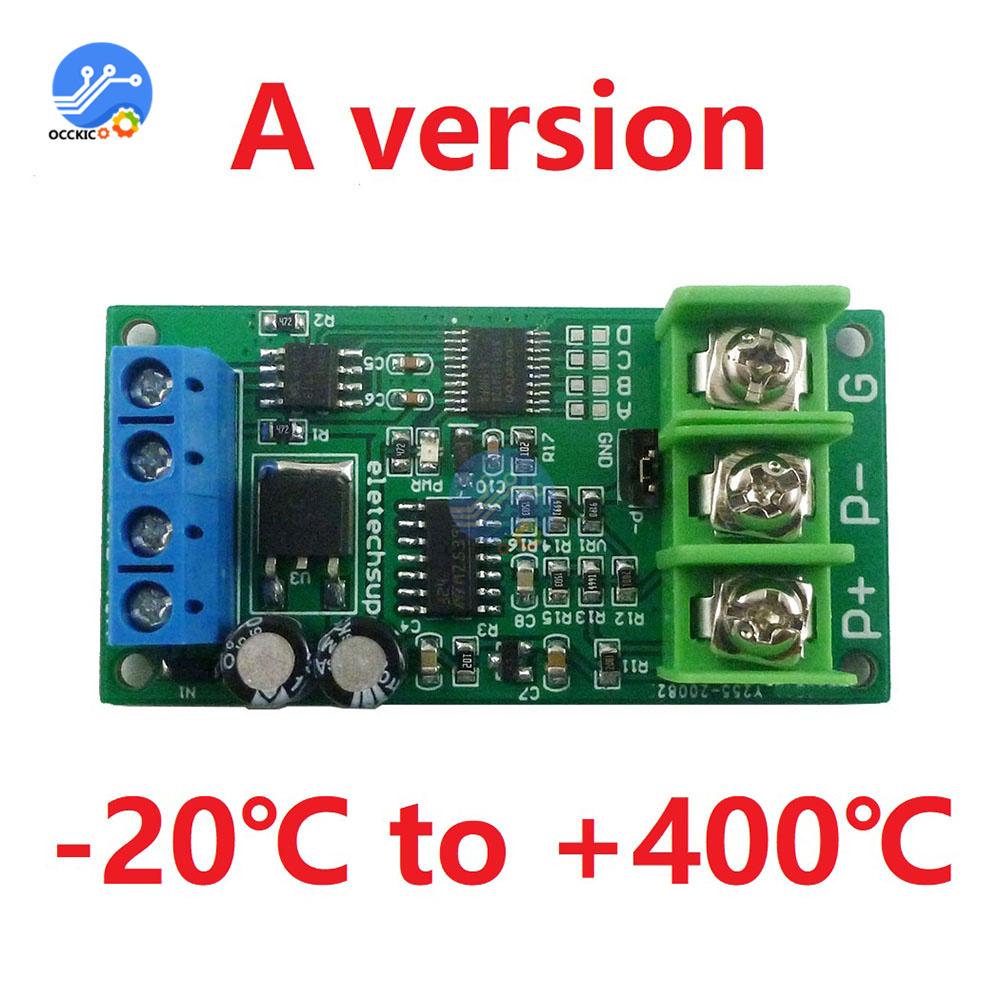Датчик температуры PT100 Преобразователь RTD Постоянный ток 12 В RS485 Modbus Rtu Модуль датчика -20-220℃/-20-400℃ 8-25 В с корпусом