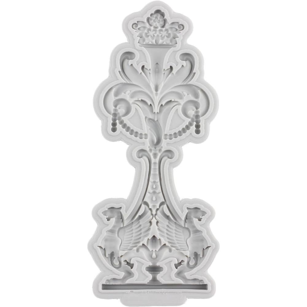 Формы для помадки в стиле барокко, завитушки, прокрутка, кружевная кайма, силиконовая форма для украшения торта, топпер для кексов, конфеты, шоколадная паста для жевательной резинки, полимерная глина