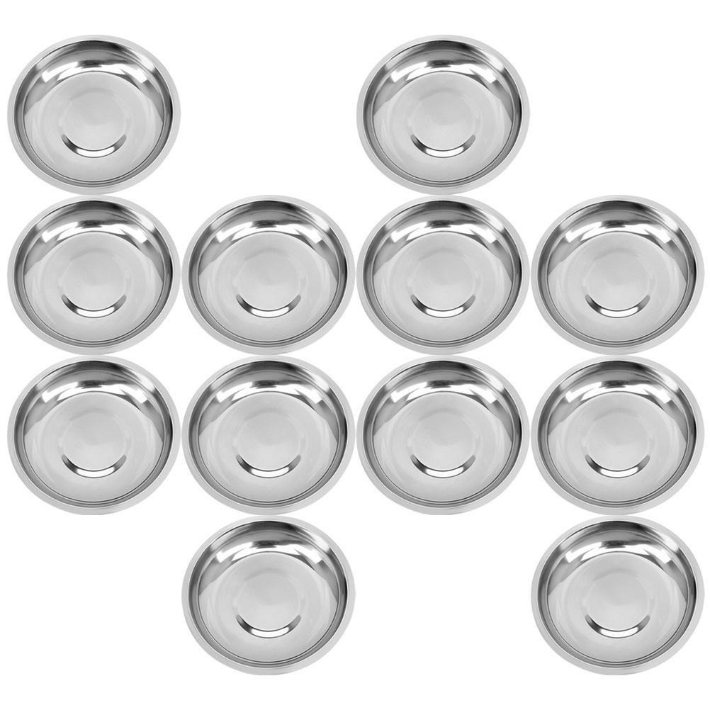 12 шт. Пищевая нержавеющая сталь Тарелка Детская Рамекин Чаша Кулинарные миски для кухонной подготовки