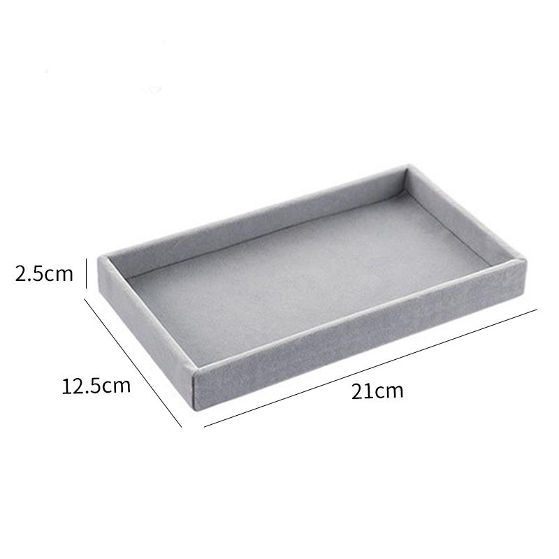 1 шт. Модный портативный бархатный органайзер для ювелирных изделий, поднос для колец, ожерелий, ящик для хранения, витрина для ювелирных изделий, ящик для хранения