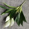 Plastic Fake Anthurium Green Plants Fake Flowers Real Touch Palm Tree Leaves  Home Decor