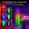 Neoglint D C5V BT Connected 72 LEDs Corner Floor Lamp RGB Standing Light with Controller Supported Phones App Control/ Music