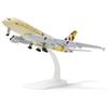 Масштаб 1/300 20 см Литая металлическая модель самолета Набор для сборки Etihad A380 Sky Jumbo Модель самолета со стойкой для коллекций и витрин