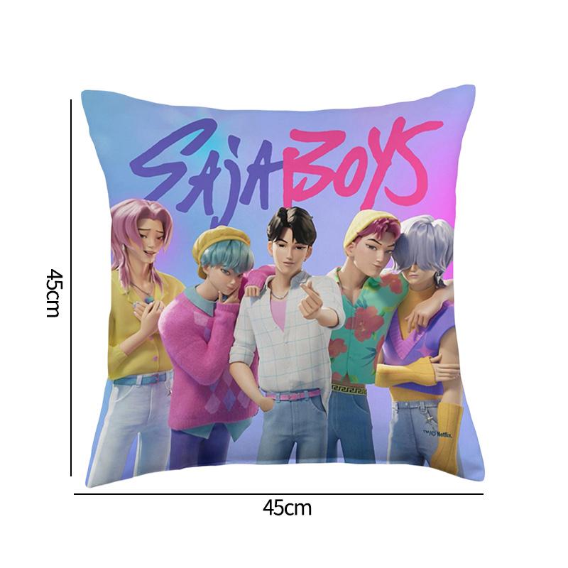 K-Pop Demon Hunter Pillow Cover Anime Movie Pillow Case Sofa Pillow Cushion Cover Christmas Decorations Home Supplies