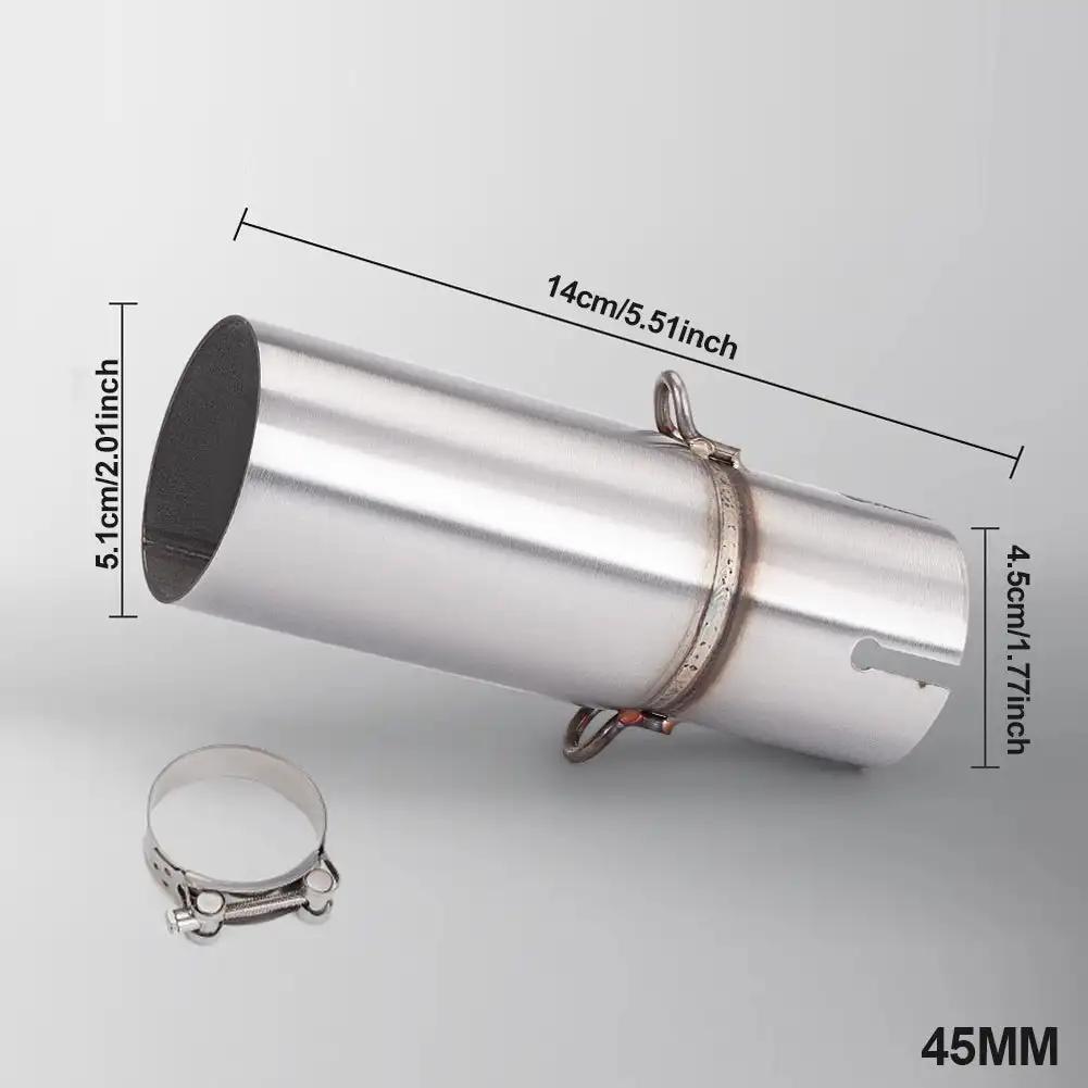 Модификация выхлопной трубы мотоцикла, средняя часть выхлопной трубы 28-45 мм, адаптер, секция выхлопной трубы 51 мм, неразрушающая установка