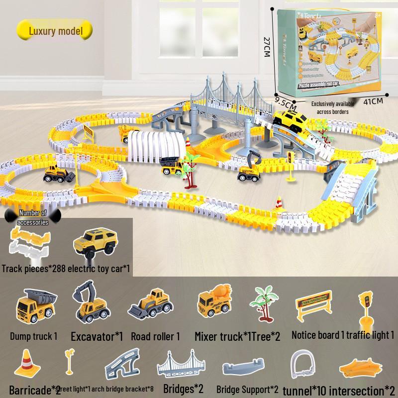 Сделай сам изменяемый трековый автомобиль: Детская образовательная игрушка «Электротехника»