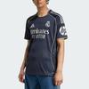 adidas Футбольная футболка Real Madrid 25/26 Fan Edition, выездная, повседневная, с круглым вырезом, облегающая, с коротким рукавом, мужская