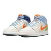 Детские кроссовки Air 1 Mid SE GS Stitch Cream Sail Psychic-Blue DX2462-100