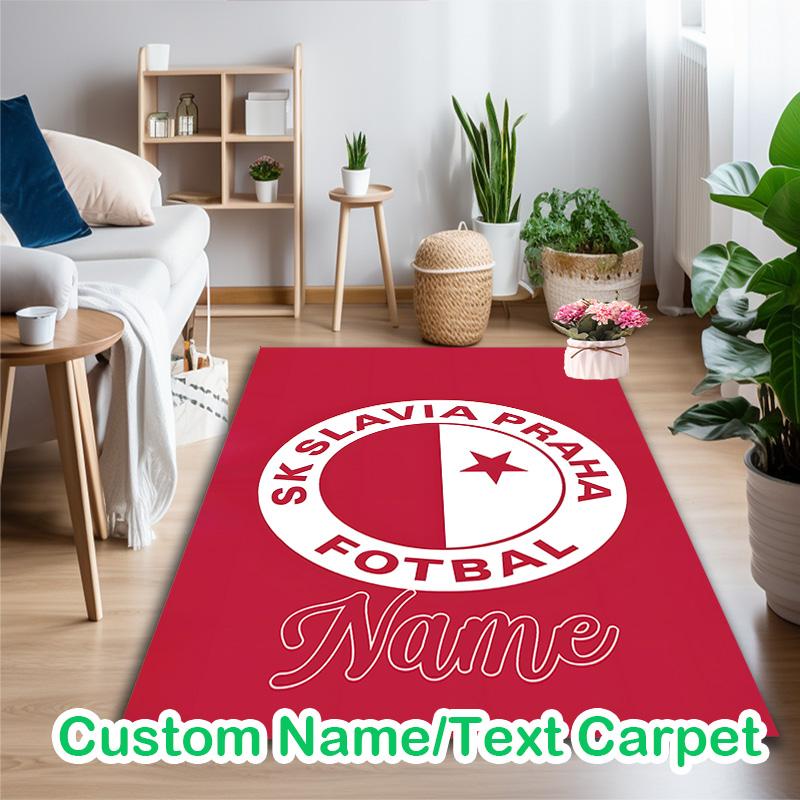 1pc Office Printed Area Carpet, SK Slavia Praha (2) Rug, Home Sofa Chair Mat For Christmas and Halloween Décor