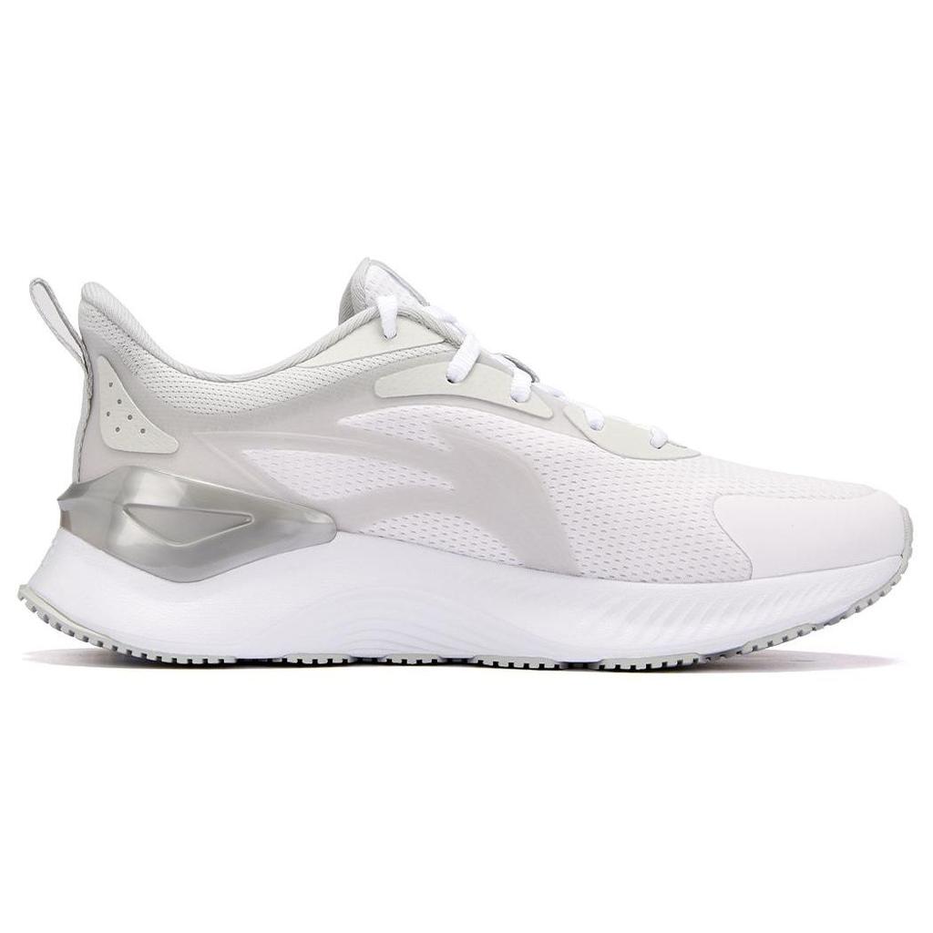 Li Ning Yue Ying 3.0 удобные универсальные амортизирующие прочные дышащие низкие кроссовки для бега женские кроссовки белые серые ARHU024-4