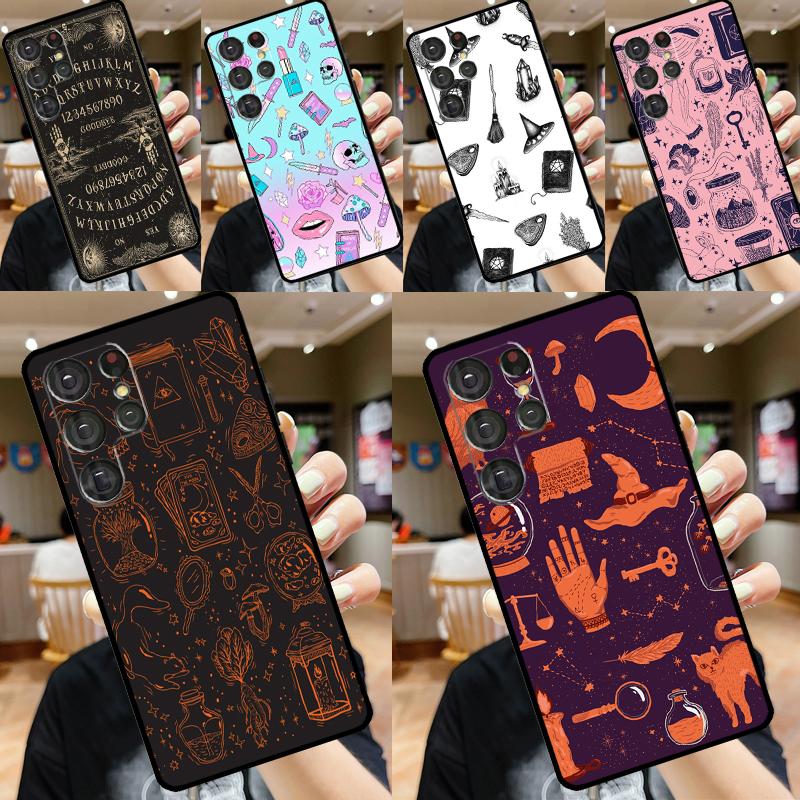 Пастельный Гот-Ведьмастиль Ouija Чехол Для Samsung Galaxy S23 Ultra S22 S20 S21 FE Note 10 20 Ultra S8 S9 S10 S24 Plus Чехол