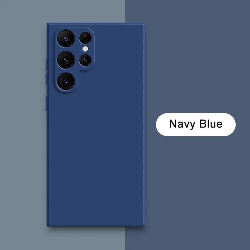 New Square Liquid Silicone Case For Samsung Galaxy S23 S22 S21 S20 Ultra Plus S21FE S20FE Note20Ultra A12 A52 A14 A54 A13 A33 A53 A73 Shockproof Case