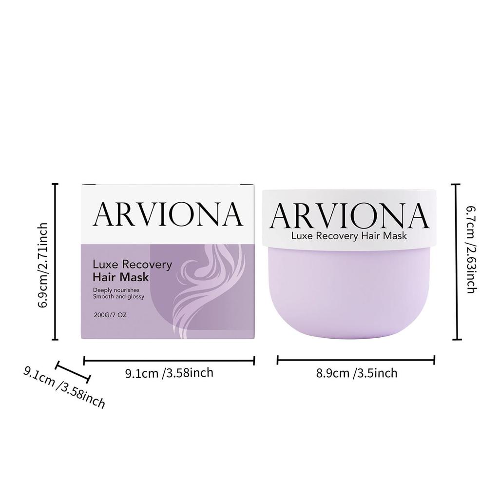 ARVIONA Luxurious Moisturizing Hair Mask for Smooth, Voluminous Hair - Suitable for All Hair Types
