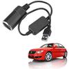 5V To 12V Cigarette Lighter Socket USB Male To Female Wired Controller Connector Adapter Car Electronics Accessories