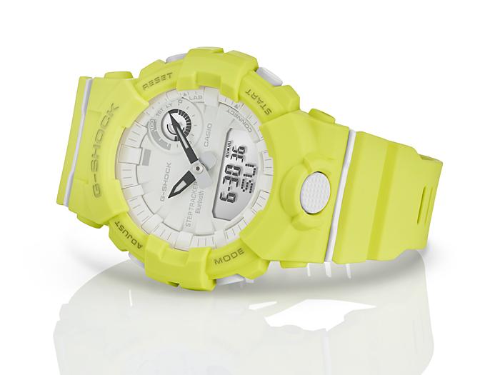 Casio Мужские кварцевые часы с цифровым дисплеем, ударопрочные, водонепроницаемые 200 м, из смолы GMA-B800-9A