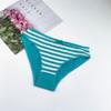 6 Pieces Women Cute Stripe Cotton Panties Comfort Sexy Underwear Panties Lovely Bow Female Underpants