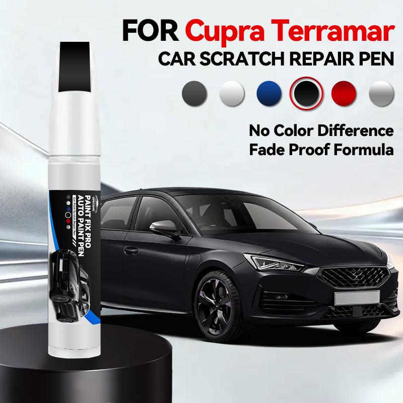 Для CUPRA Terramar Ремонтная ручка для краски автомобиля Аксессуары для ремонта царапин на краске Космический синий Черный Ледниковый белый Тиманфайский серый Красный