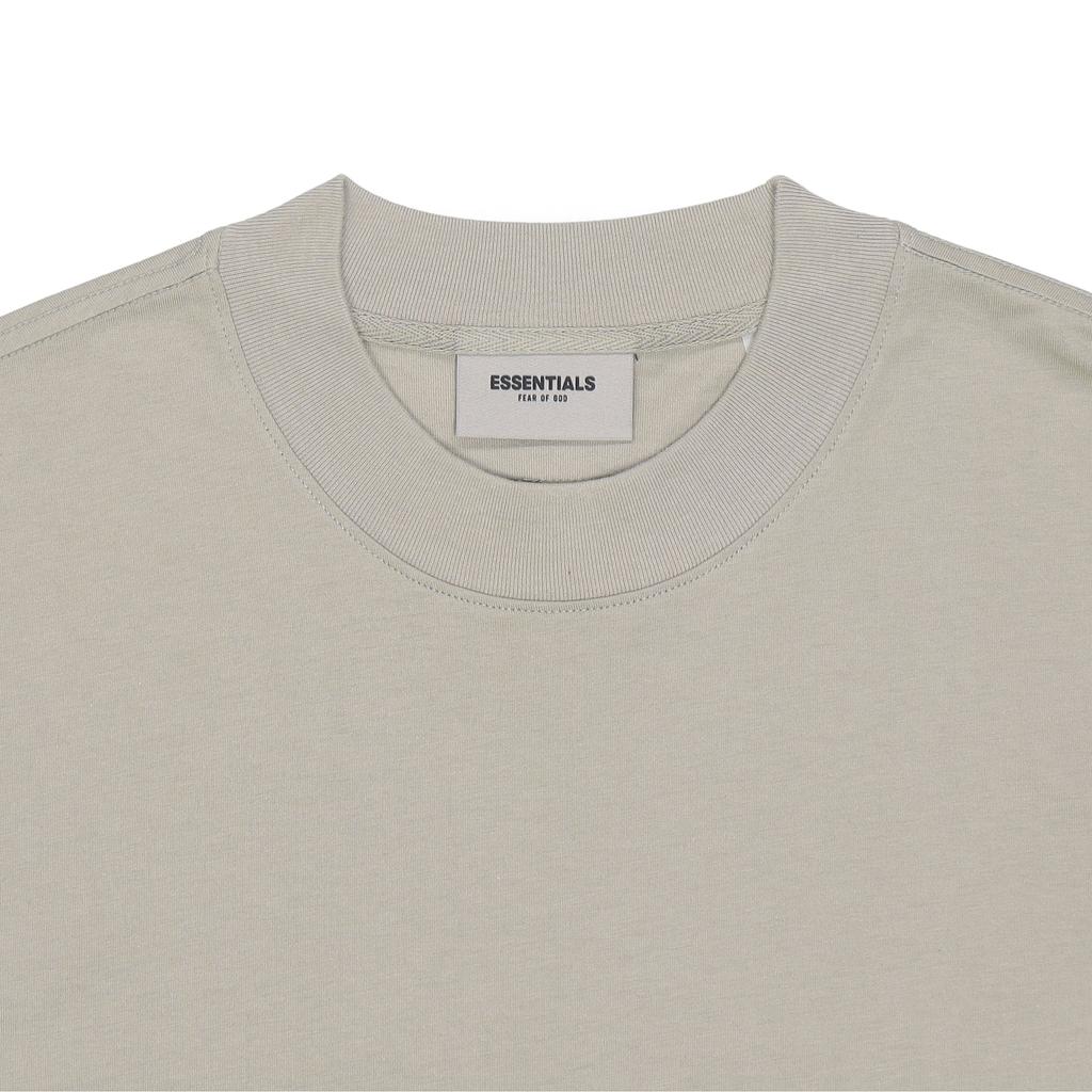 Fear of God Essentials Лонгслив SS21 с минималистичным логотипом Унисекс Топы Мох FOG-SS21-585