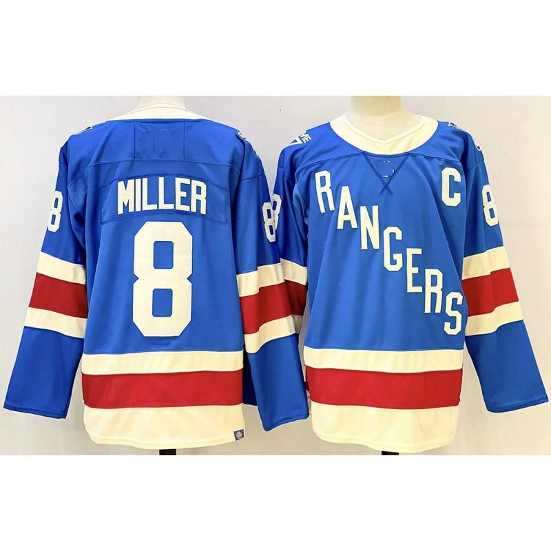 Rangers Hockey Jersey 2026 Vintage Style Embroidered Ice Practice Uniform Men