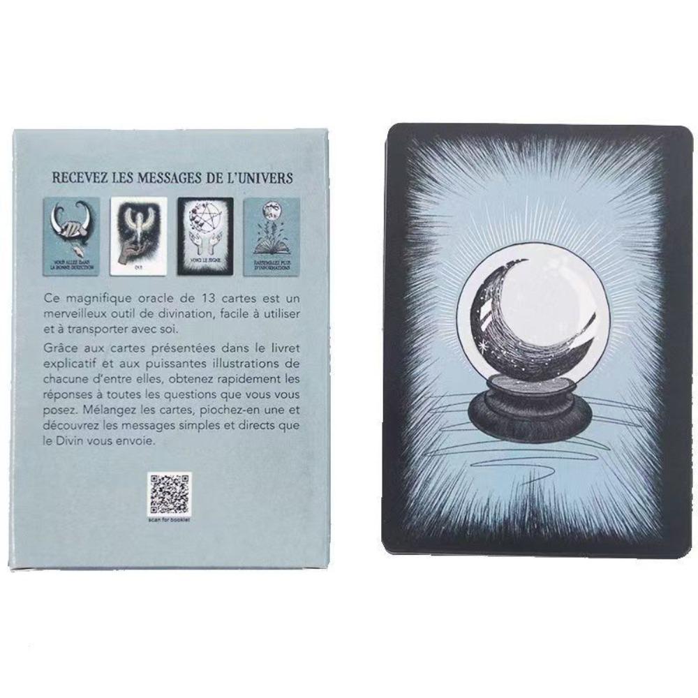 Crystal Ball Oracle Cards - 13 Card Divination 10.4*7.3cm, French Edition Le Petit Oracle De La Boule De Cristal