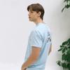 Goxo Men S Round Spandex T ShirT Sky Blue