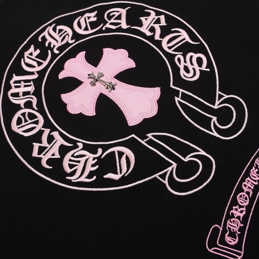 1975 CHROME HEARTS 2025 Summer New High Quality Cotton Round Neck Loose Large Size Men's and Women's T-shirt Couple T-shirt