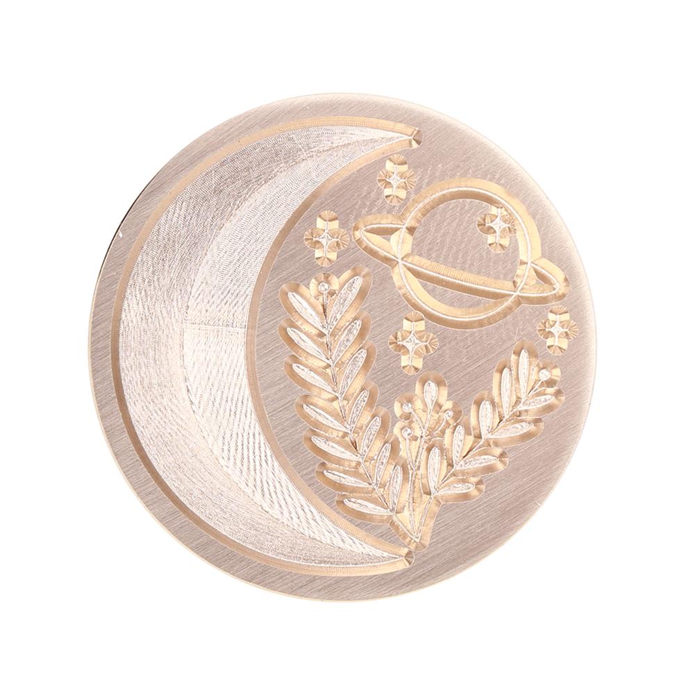 Ретро печать сургучный штамп с головками Солнца, Луны и звезд, круглые уплотнительные штампы, печать, огненный лак, печать, декор для скрапбукинга, инструменты «сделай сам»