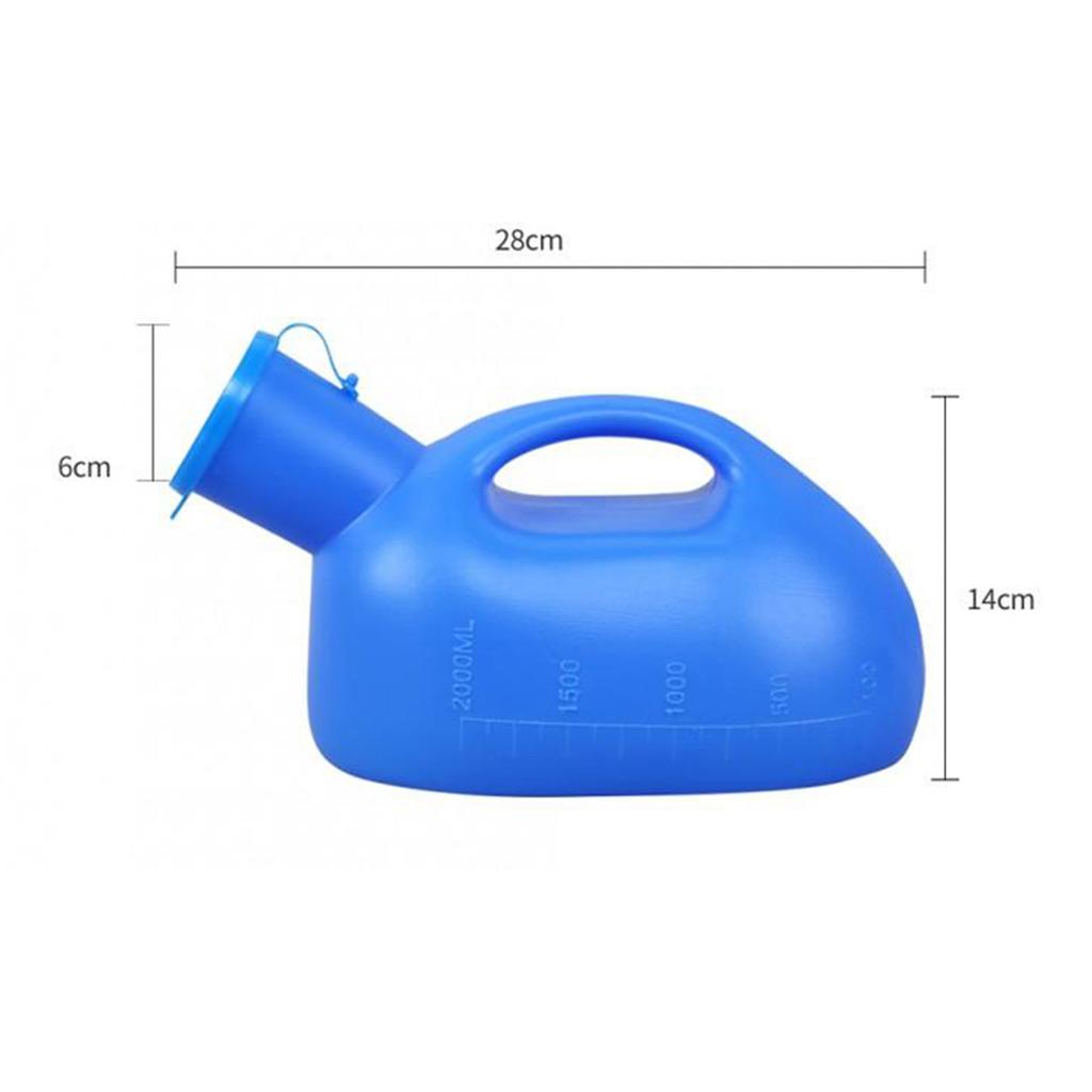 2000ml Thick Male Urinal With Lid outdoor Survival tools Portable Pee Bottle For Men Travel Camping Hospital Home Use