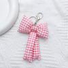 Bows Keychains for Women Cute Bowknot Beaded Keyring Charm Aesthetic Phone Chain Accessories Key Chain for Car Key