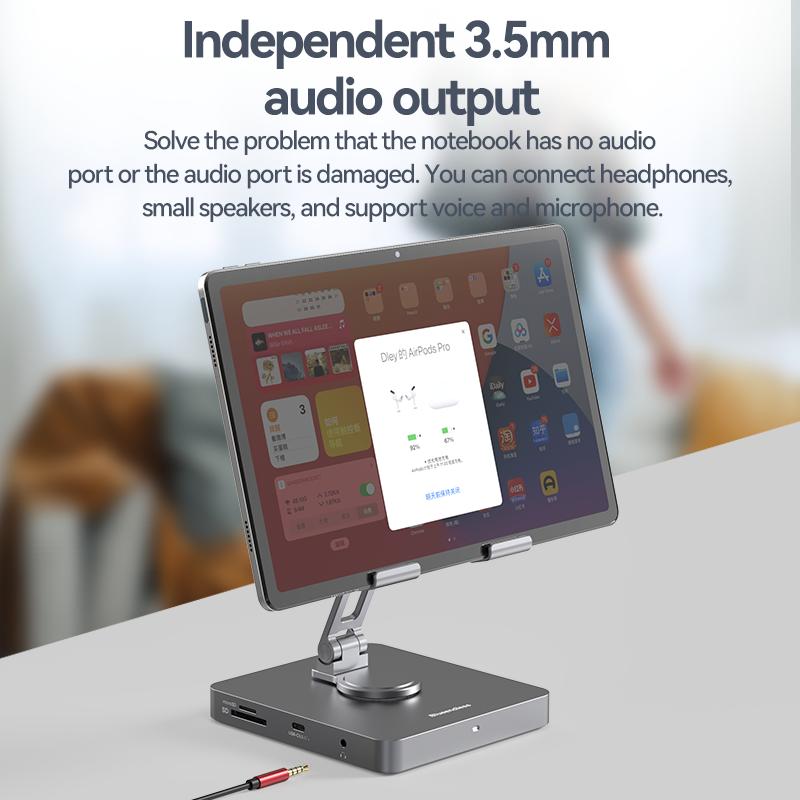 Концентратор с несколькими портами Bluendless для Ipad Pro, воздушная подставка, док-станции Usb C, концентратор типа C для Macbook Hub, Otg Phone Hub, ноутбук Acce