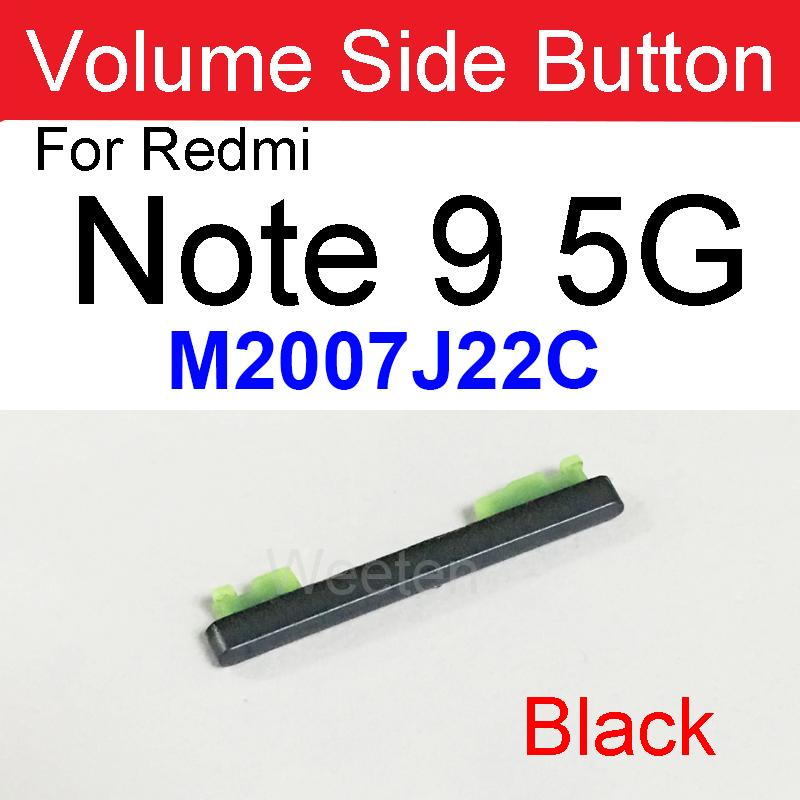 Volume Side Button For Xiaomi Redmi Note 9 5G / Note 9S / Note 9 Pro / Note 10 /Note 10 Pro Volume Button Sidekey Repair Parts