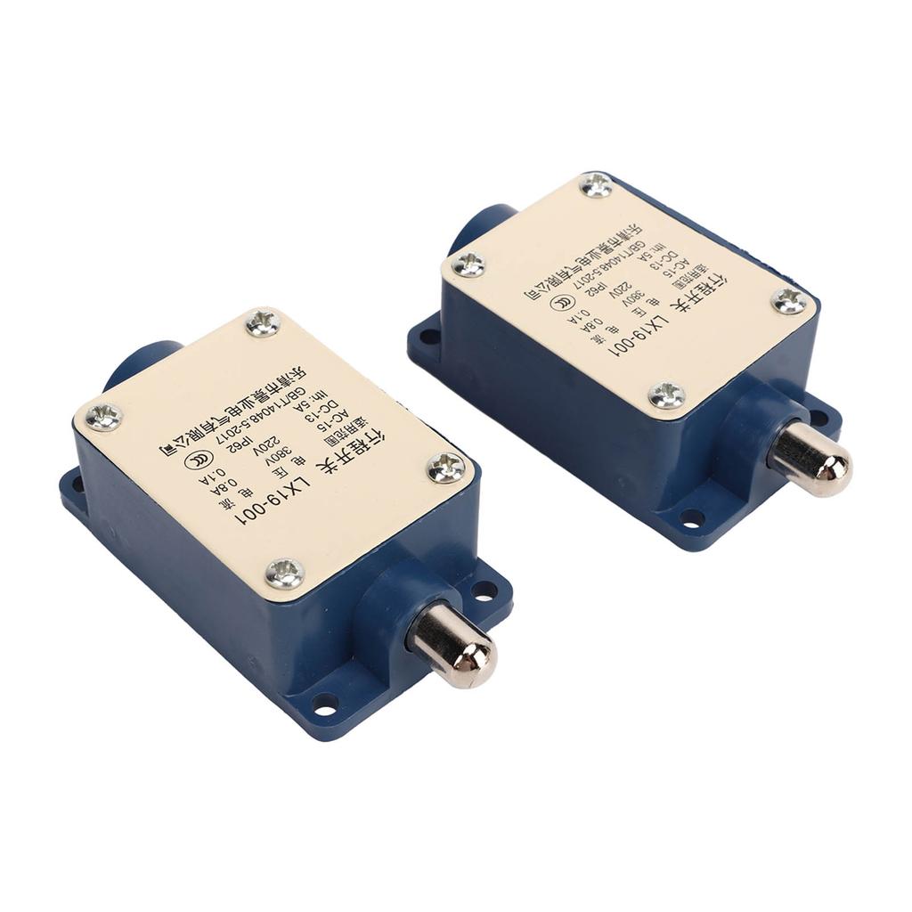 2Pcs Travel Switch LX19 001 AC380V DC 220V 5A Limit Switch Automatic Reset Overtravel Limit Switch