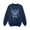 Boys Lilo And Stitch Ohana Blue Glitch Sweatshirt