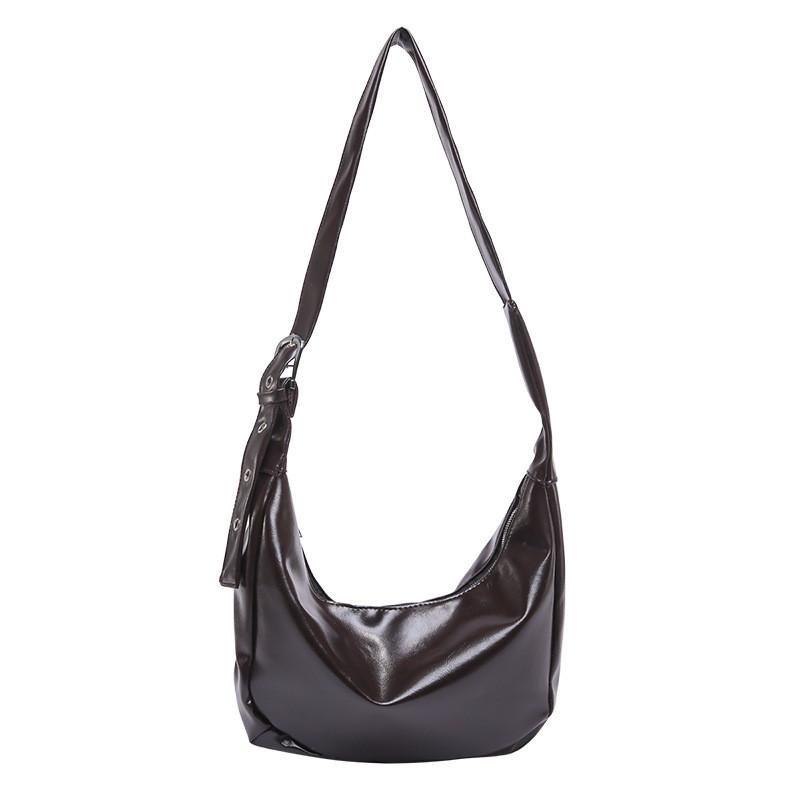 Dumpling Bag Contemporary For Women Roomy Commuter Crossbody Bag With Unique Dumpling Shape Design And