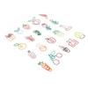 100PCS Set Marking Document Organizing Clip Multiple Cute Shapes Metal Paper Clip