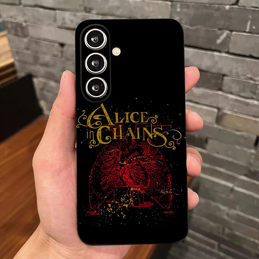 Retro Band Alice In Chains Phone Case For Samsung S26 S25 Edge S24 S23 S22 S21 S20 Ultra Plus Fe Galaxy Silicon Cover