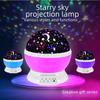Вращающаяся светодиодная проекционная лампа звездного неба с питанием от USB – красочный ночник для детской спальни