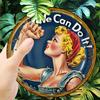1pc Vintage "We Can Do It!" Round Wooden Sign, 8x8 Inch Engraved Poster, Wall Hanging Art for Home Bedroom Living Room Decor, Ideal Gift for Friends