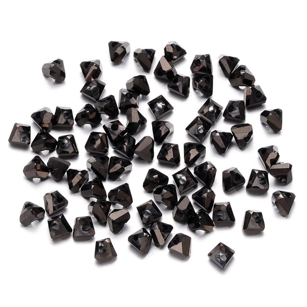 Гальванизированные стеклянные хрустальные бусины-треугольники 4 мм/6 мм для DIY серег и браслетов.