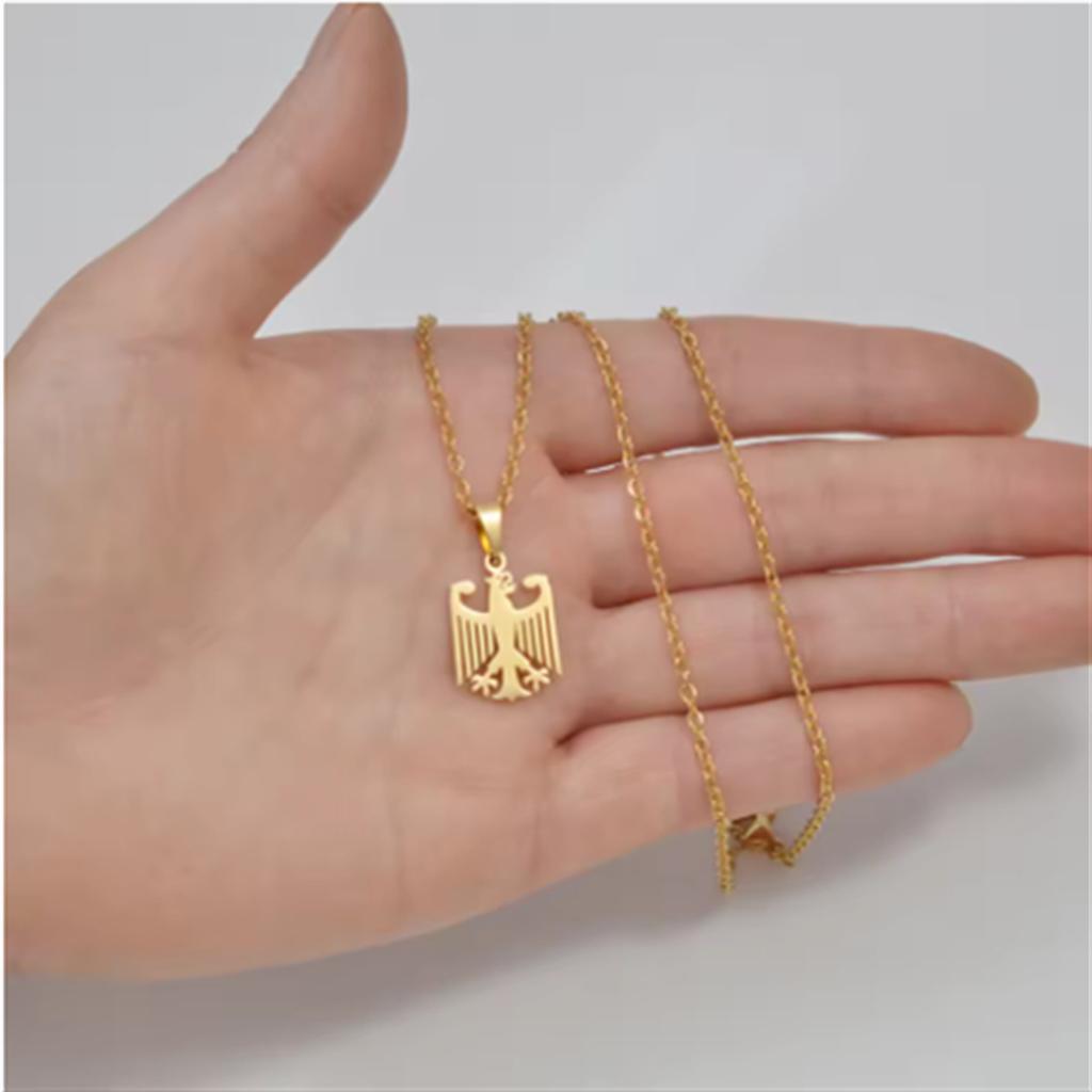 Fashionable and Unique Stainless Steel Eagle National Emblem Pendant Necklace