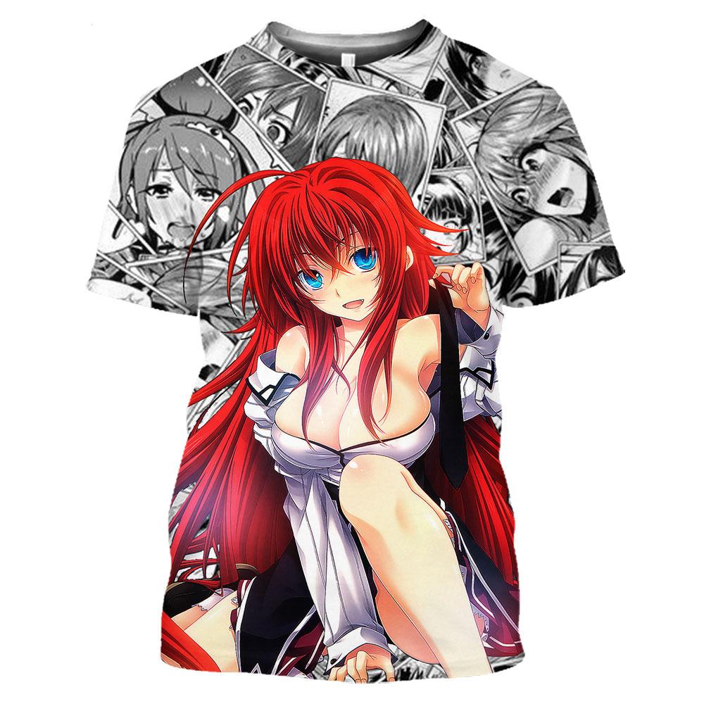 Мужские футболки Rias Gremory High School DxD аниме сексуальная рубашка извращенца футболка женская футболка мужские футболки из полиэстера альтернатива