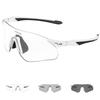 KAPVOE Photochromic Sports Ultra TR90 PC Photochromic UV Cycling Mountain Windproof Sunglasses, Lightweight, Frame, Lens, UV400, Protection, Women's,