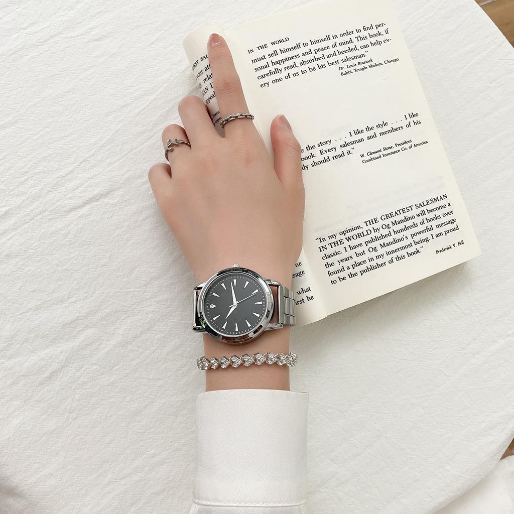 Couples Luminous Steel Band Watch Quartz for Men and Women Gift Fashion Watch Adjustable Band Stylish Couple Watches