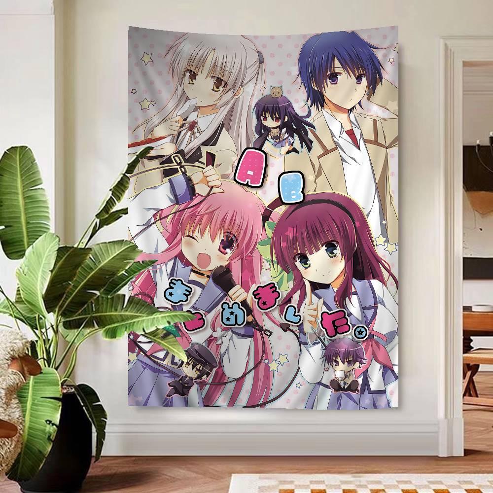 Настенный гобелен Angel Beats Track Zero Эмоциональный Сверхъестественный Эстетичный Уютный Декор Комнаты для Фанатов Визуальных Новелл и Исекая