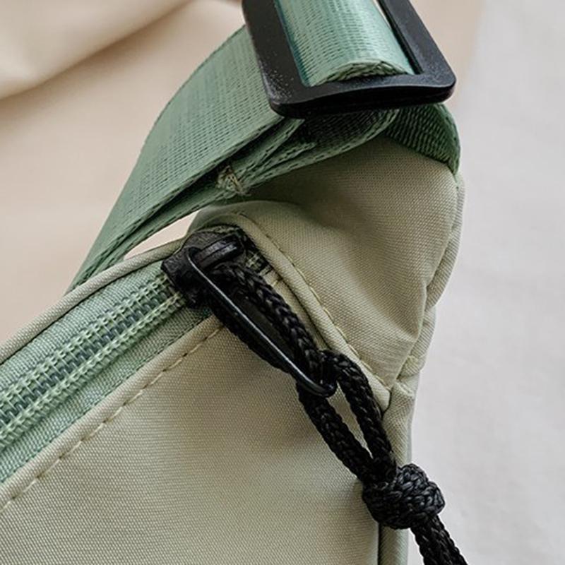Yogodlns Casual Nylon Shoulder Dumpling Bag Light Crossbody Bag Large Capacity Waist Bag Fashion Half-moon Hobo Bag Clutch